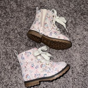Toddler floral boots